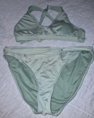 Mynah Green Halter Bikini Set Size M